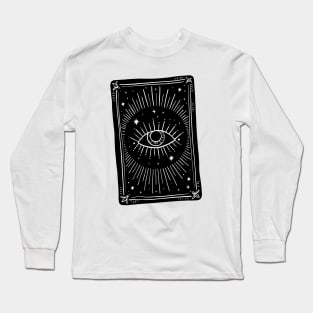 fortune-telling card with all seeing eye Long Sleeve T-Shirt